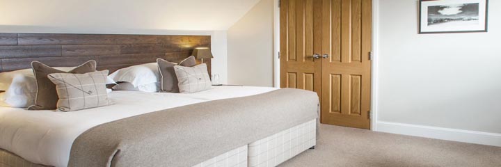 A kingsize bedroom at Aikenshill House bed and breakfast in Aberdeenshire