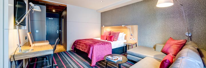 A City double bedroom at the Apex City of Edinburgh Hotel