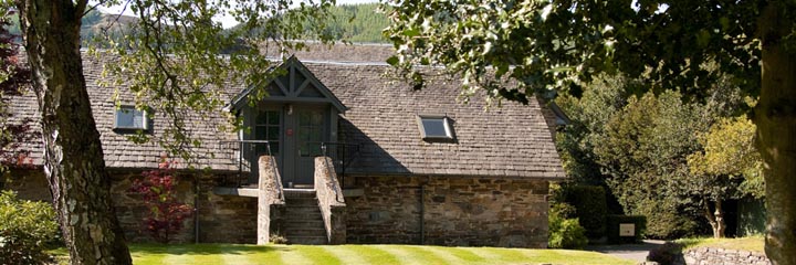 An exterior view of the courtyard building at Craigatin House