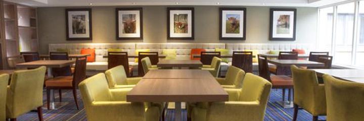 The dining area at the Holiday Inn Express Edinburgh Airport