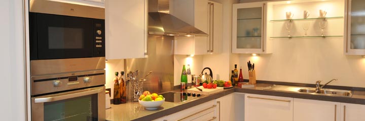 An example of the kitchen facilities at the Highland Apartments in Inverness