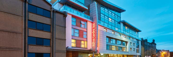 Exterior view of the Hilton Garden Inn Aberdeen