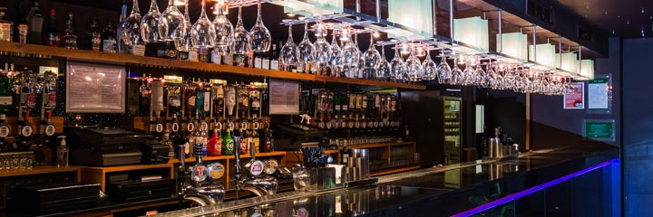 The bar at the Holiday Inn Aberdeen West