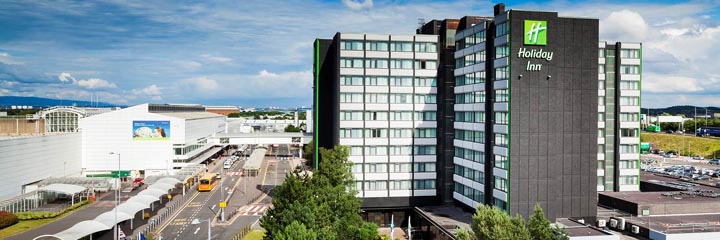 An exterior view of the Holiday Inn Glasgow Airport