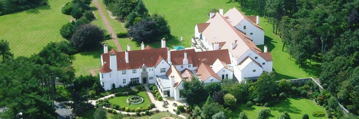 Aerial view of the Lochgreen House Hotel, Troon