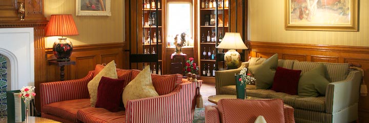 One of the lounges at the Lochgreen House Hotel, Troon