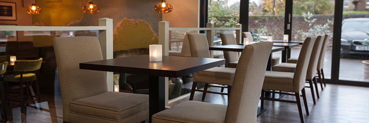 The bar and dining area at the Nether Abbey Hotel in North Berwick