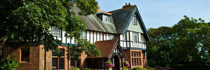 An exterior view of the Piersland House Hotel in Troon