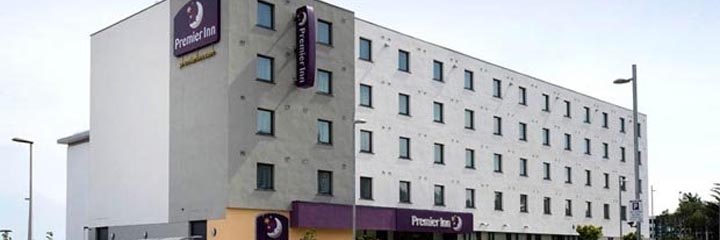 An exterior view of the Premier Inn Aberdeen Airport Dyce