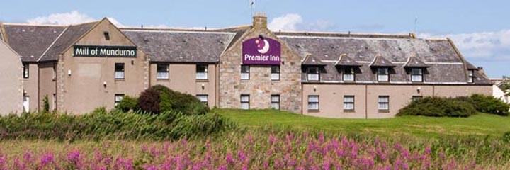 An exterior view of the Premier Inn Aberdeen North, Bridge of Don