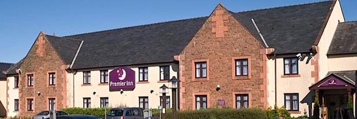 An external view of the Premier Inn Dumfries