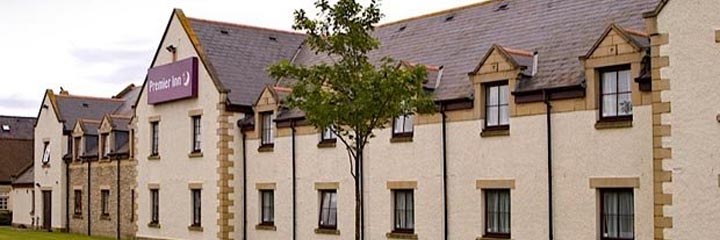 An external view of the Premier Inn Dundee East Hotel