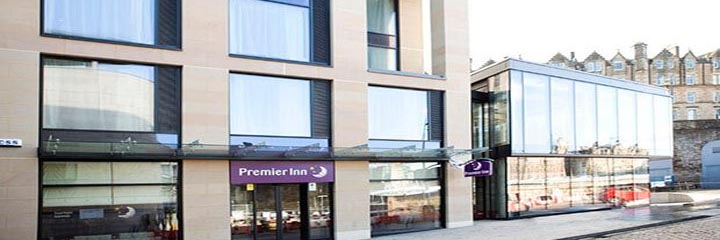 A family bedroom at the Premier Inn Edinburgh City Centre, Royal Mile hotel