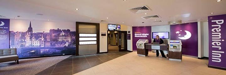 A family bedroom at the Premier Inn Edinburgh City Centre, Royal Mile hotel