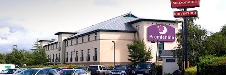 An external view of the Premier Inn Edinburgh South Queensferry hotel