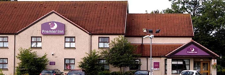 An external view of the Premier Inn Falkirk East hotel