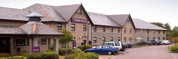 An exterior view of the Premier Inn Fort William hotel