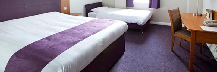 A family bedroom at the Premier Inn Glasgow City Centre Buchanan Galleries hotel