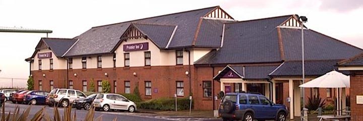 An exterior view of the Premier Inn Greenock hotel