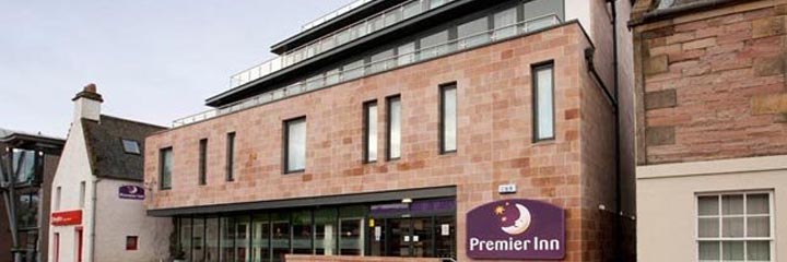 An exterior view of the Premier Inn Inverness Centre, River Ness hotel