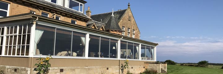 The 4 star Royal Golf Hotel in Dornoch sits directly alongside the Championship course of Royal Dornoch Golf Club.