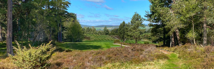 The 7th tee at Abernethy Golf Club