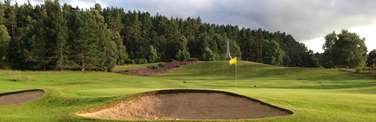 The 5th hole at Abernethy Golf Club