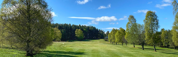 The fairway of the 9th hole at Abernethy golf course