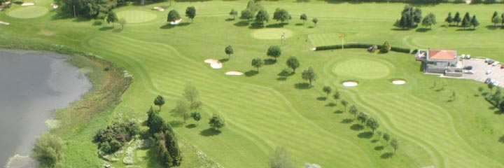 An aerial view of Aboyne golf course