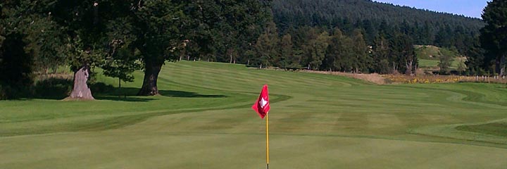 A view of Aboyne golf course