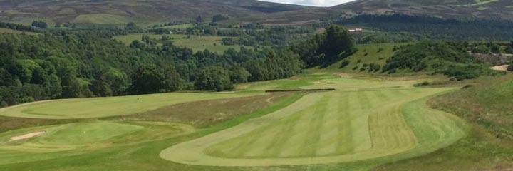 The 3rd fairway of Ballindalloch Castle golf course