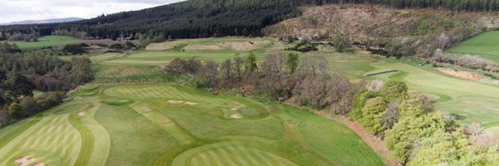 A view of Ballindalloch Castle golf course