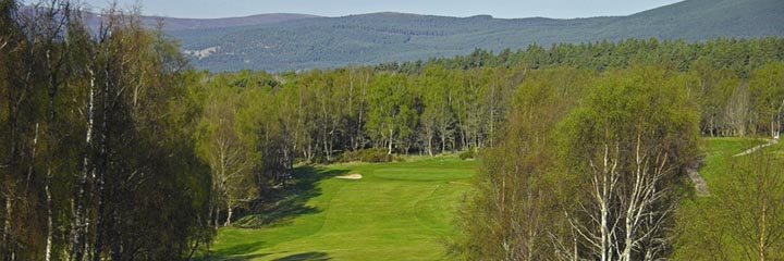 The 12th hole at Boat of Garten Golf Club