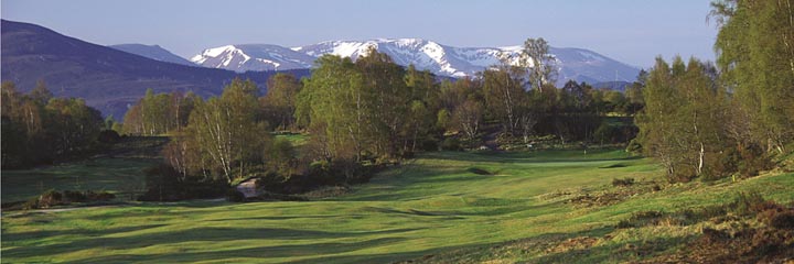 The 2nd hole at Boat of Garten Golf Club