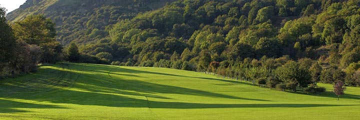 The 16th hole at Burntisland golf course