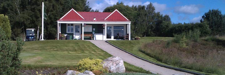 The Carrbridge Golf Club clubhouse