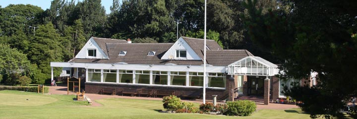 The clubhouse at Cowglen Golf Club