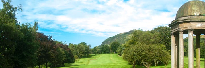 The 16th hole at Duddingston Golf Club