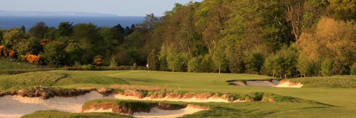 The 14th hole at the Duke's course, St Andrews