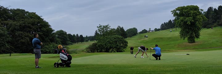 The Antonine course at Dullatur Golf Club in Cumbernauld, to the north of Glasgow