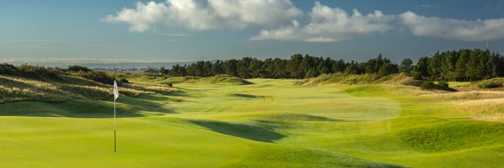 The 14th hole at Dundonald Links