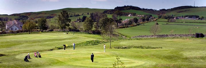 The 15th hole at Duns Golf Club