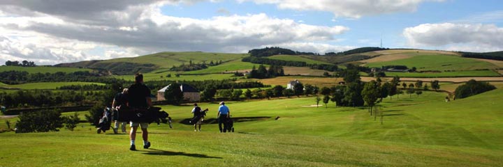 The 17th hole at Duns Golf Club