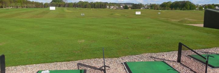 The driving range at Elmwood Golf Club