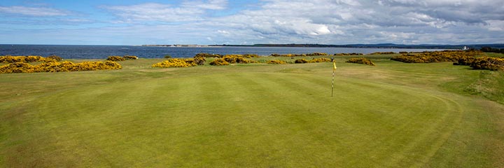 The 13th hole at Fortrose and Rosemarkie Golf Club