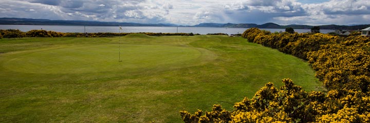 The 9th hole at Fortrose and Rosemarkie Golf Club