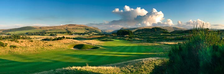 A view of the PGA Centenary golf course at the Gleneagles Hotel