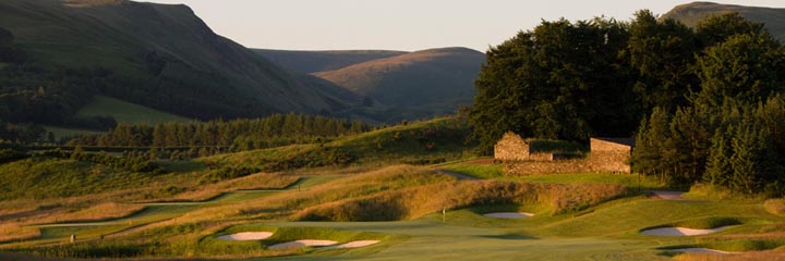 The 2nd hole of the PGA Centenary golf course at the Gleneagles Hotel