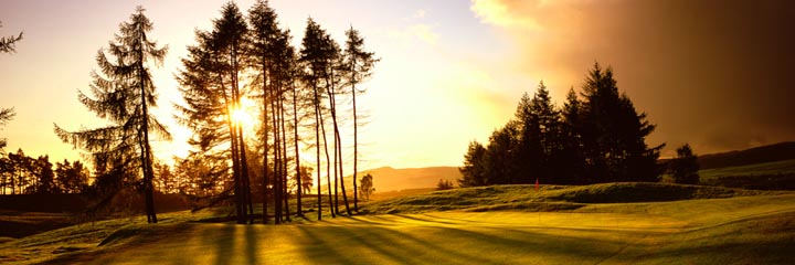 A view of the PGA Centenary golf course at the Gleneagles Hotel