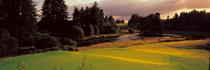 The 8th hole of the Queen's course at The Gleneagles Hotel